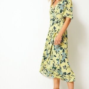 Floral Ruffle wrap dress Size 12